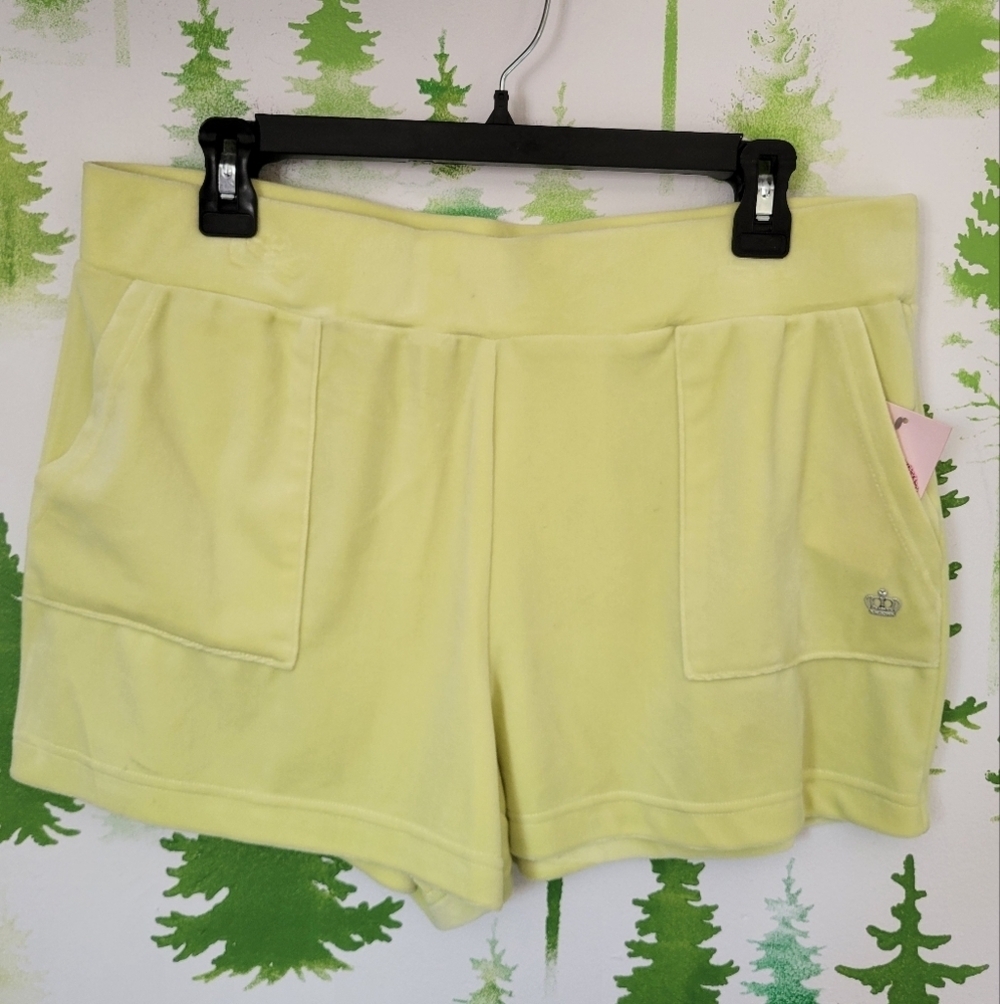 New Juicy By Juicy Couture Womens Mid Rise Pull-On Short Juniors.